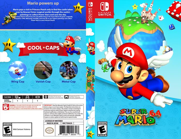  Cover Nintendo Switch - Super Mario 64 Nintendo Switch - Cover.jpg