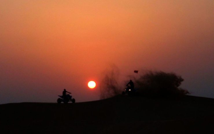 Sunsets - Sunset over the Sand Dunes in the Desert near Dubai.jpg
