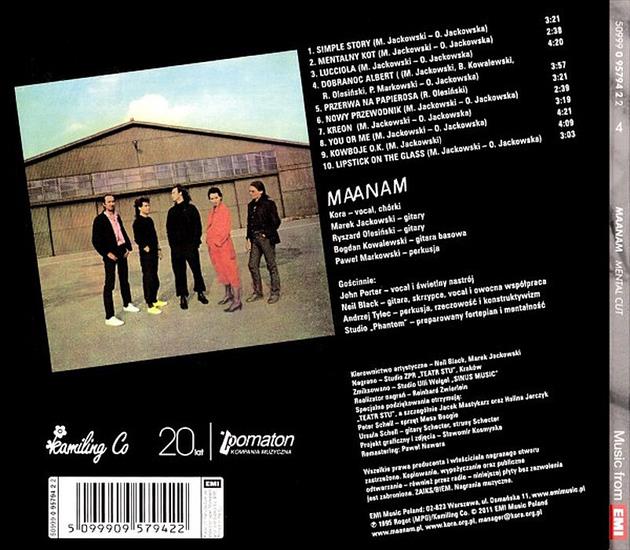 Maanam - Mental Cut 1985 - Back.jpg